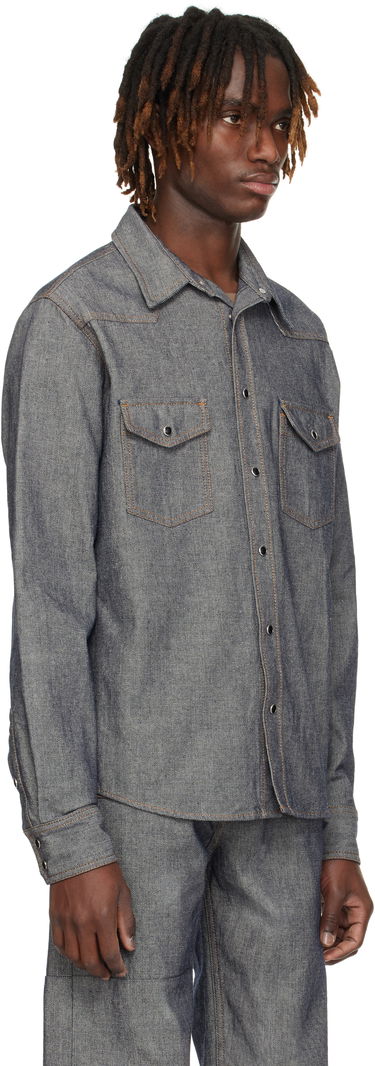 Košeľa Maison Margiela MM6 Maison Margiela Rinsed Denim Shirt Modrá | SH0DT0023 M30015, 1