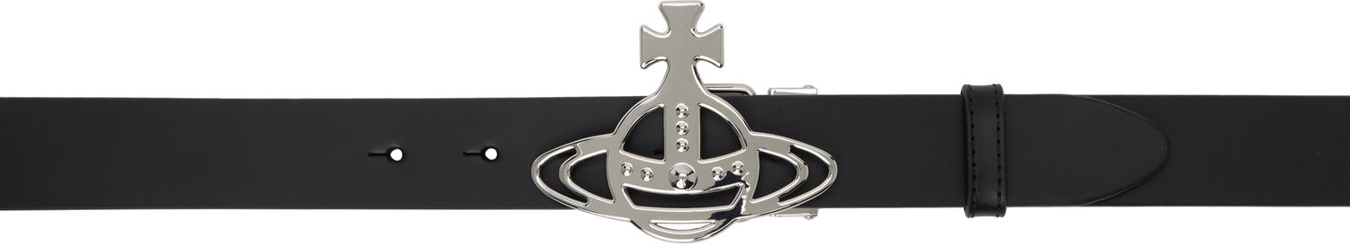 Opasok Vivienne Westwood Vivienne Westwood Line Orb Buckle Belt Čierna | 82010071U-L009X-, 0