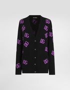 Dolce & Gabbana Women's Wool Cardigan with DG Logo Print