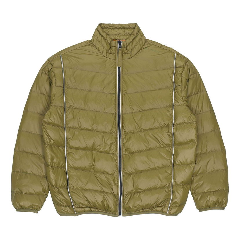 Prešívaná bunda Converse Stand Collar Light Puffer Jacket Zelené | 10020671-A02