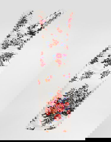 Šaty Dolce & Gabbana Dolce & Gabbana Flower Bouquet-print Satin Dress Rôznofarebný | F612RTFSICEHA5ZO, 0