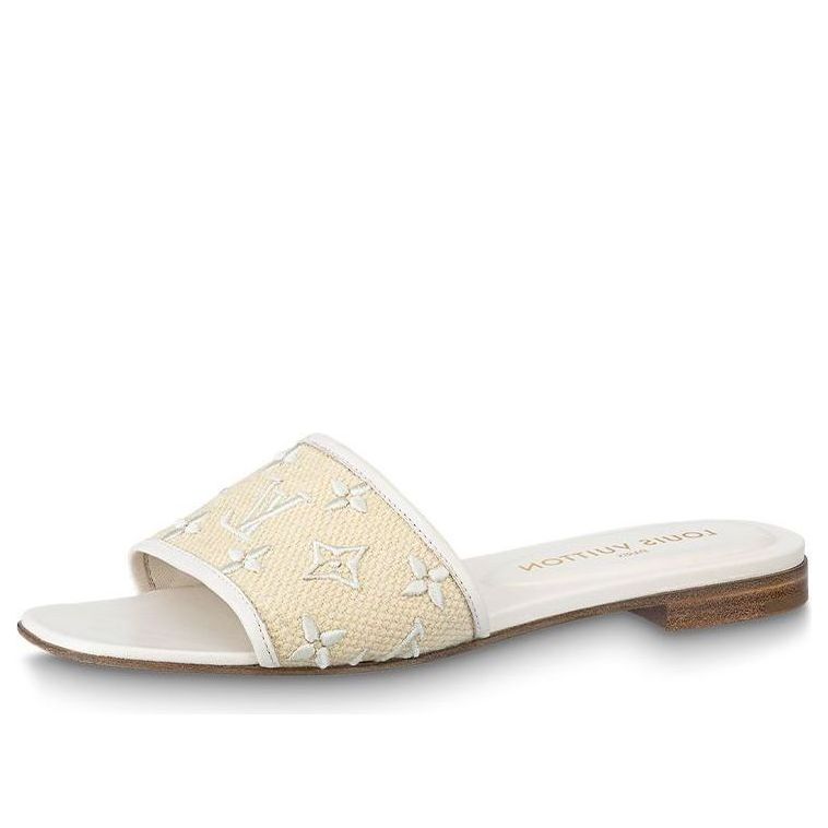 Tenisky a topánky Louis Vuitton LOUIS VUITTON Revival Flat Mules Biela | 1ABTVW