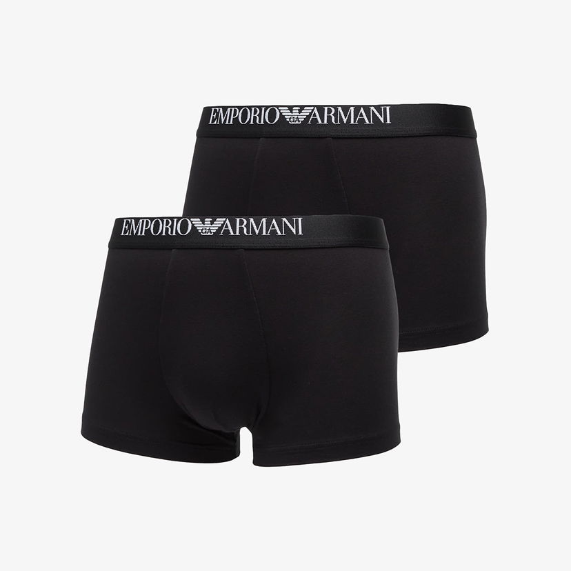 Boxerky Emporio Armani EA7 Bottom Trunk 2-Pack Čierna | EM000253AF14134MC005
