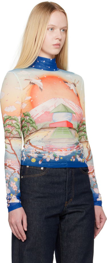 Tričko Casablanca Casablanca Printed Mesh Long Sleeve T-Shirt Rôznofarebný | WPF25-JTP-028-02, 1