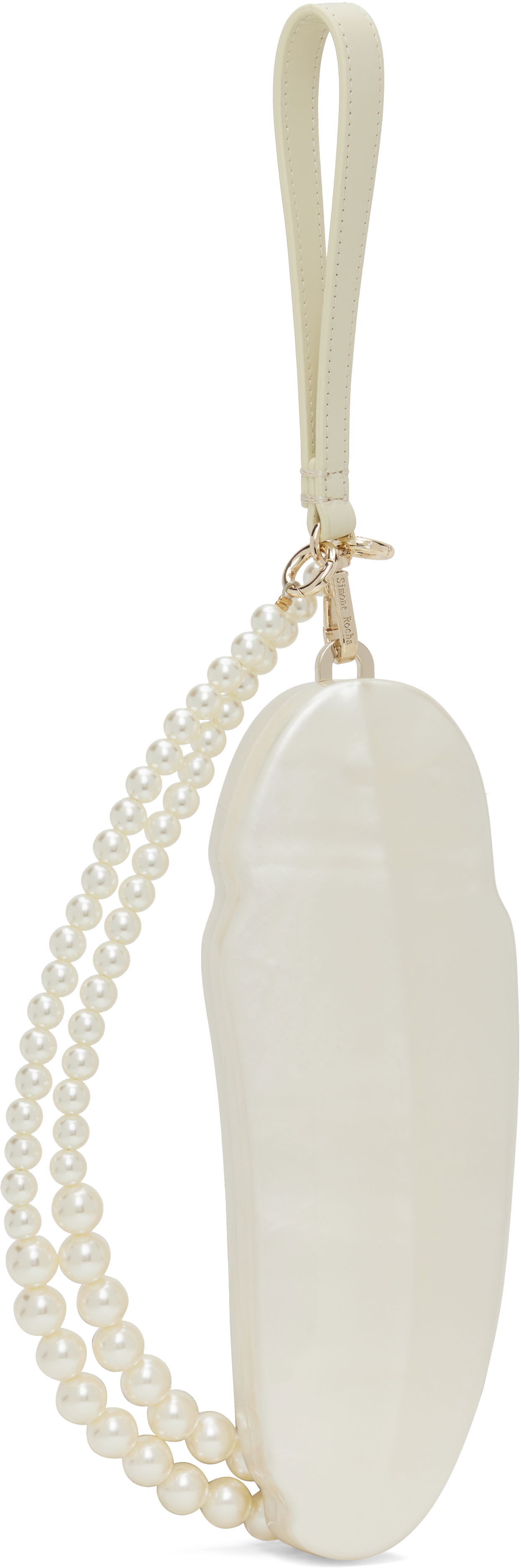 Kabelka Simone Rocha Simone Rocha Feather Pearl Bag Biela | BAG180CB 0773, 1