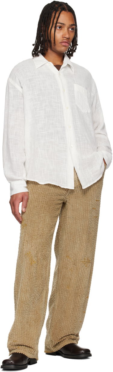 Nohavice OUR LEGACY Vast Cut Distressed Corduroy Trousers Béžová | M4255VT, 3