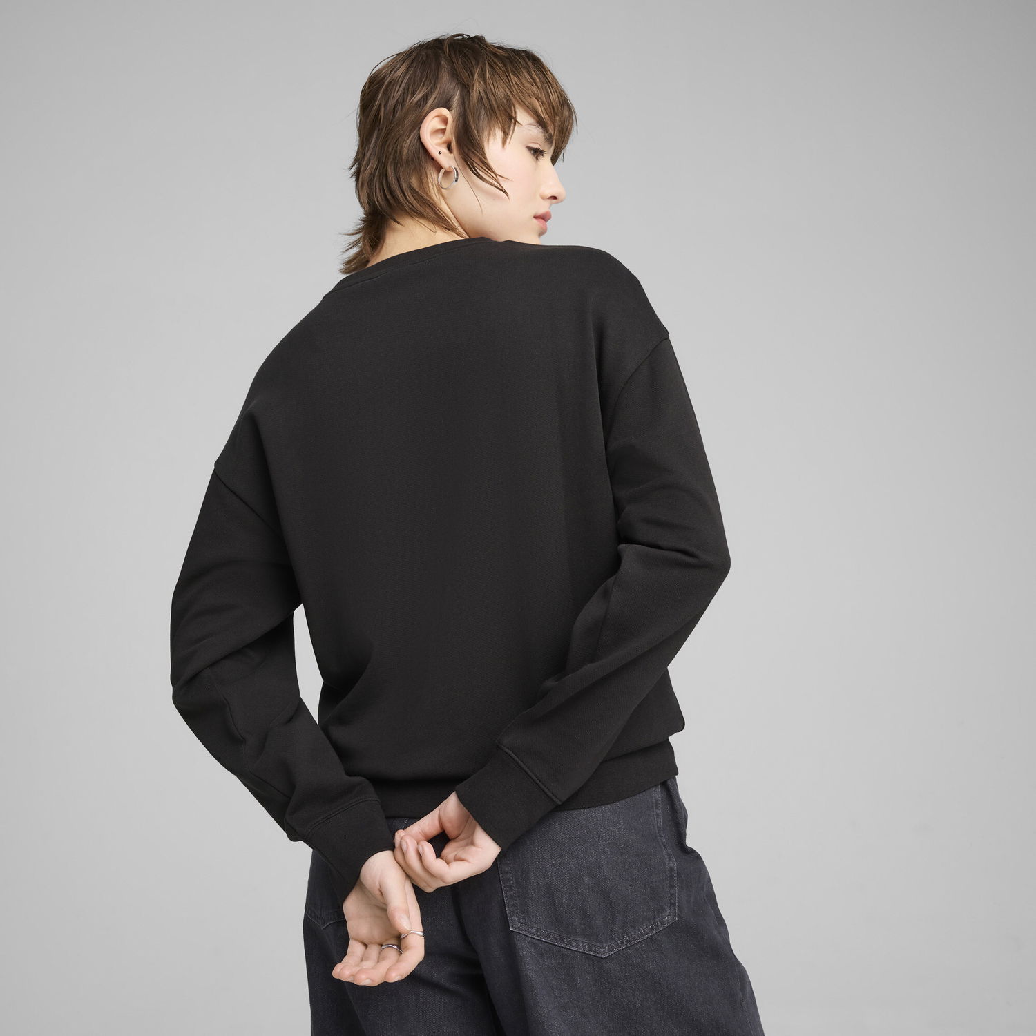 Mikina Puma ESS Elevated Comfort Sweatshirt Čierna | 685017_01, 1