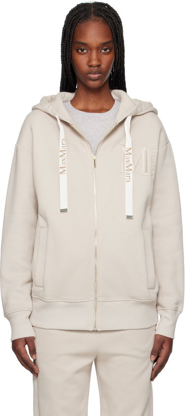 Mikina Max Mara Max Mara Pecos Zip-Up Hoodie Béžová | 2519921031600, 0