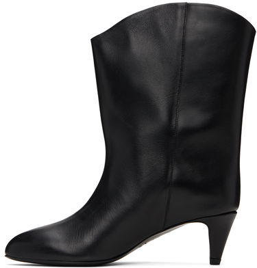 Oblečenie BY FAR BY FAR Osage Leather Ankle Boots Čierna | MWFBO067CL013BK001PL, 2