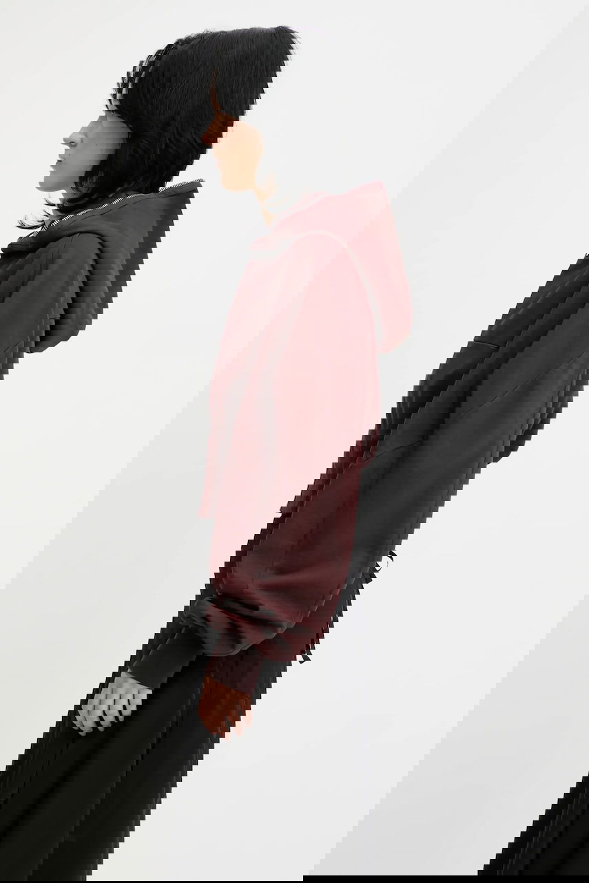 Mikina Rick Owens Rick Owens DRKSHDW Collage Gimp Hoodie Vínová | DS02E7233.RIG, 1