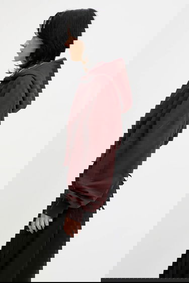 Mikina Rick Owens Rick Owens DRKSHDW Collage Gimp Hoodie Vínová | DS02E7233.RIG, 1