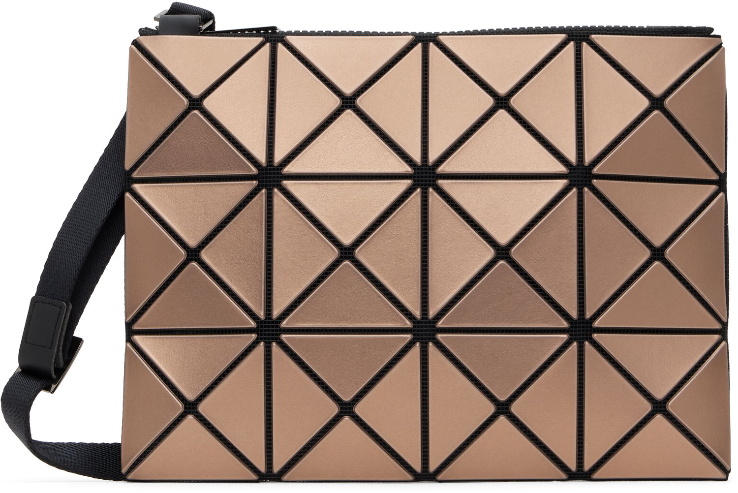 Taška cez rameno BAO BAO ISSEY MIYAKE Metallic Geometric Pattern Shoulder Bag Hnedá | BB48AG626, 0