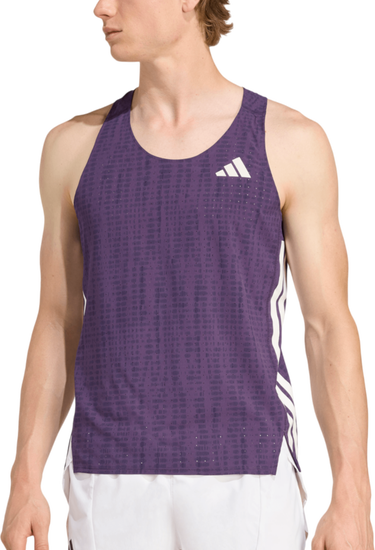 Tielko adidas Originals Adizero Running Tank Top Fialová | jp3773, 0