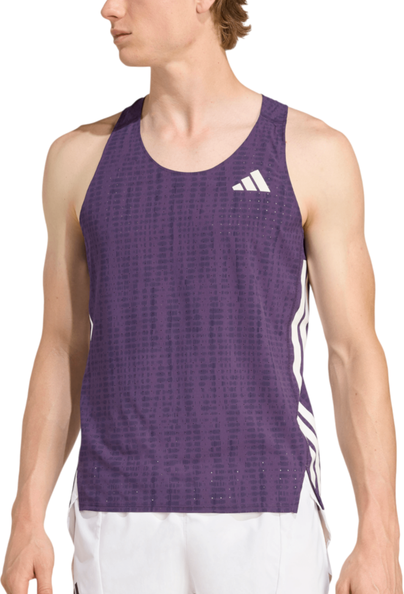 Tielko adidas Originals Adizero Running Tank Top Fialová | jp3773