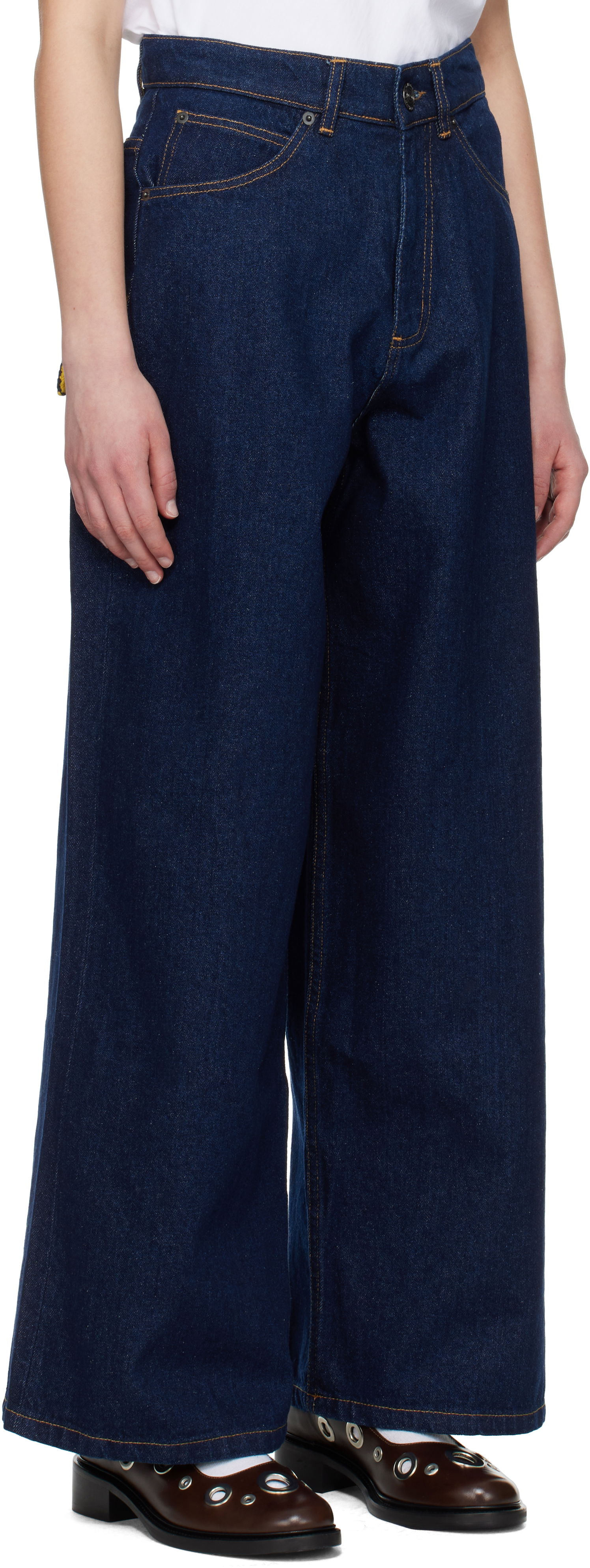 Džínsy Charles Jeffrey Loverboy Charles Jeffrey LOVERBOY Wide Leg Jeans Modrá | 054040502, 1