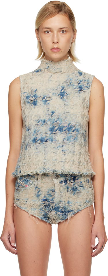Tielko Diesel Distressed Denim Tank Top Rôznofarebný | A21508 0CEBI, 0