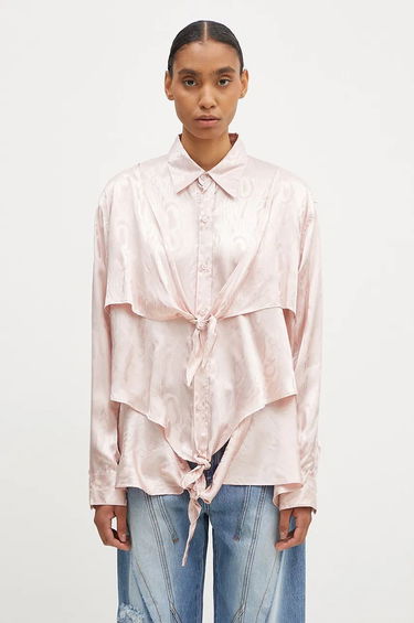 Košeľa Martine Rose Knotted Relaxed Shirt Ružová | 436WS08106, 0