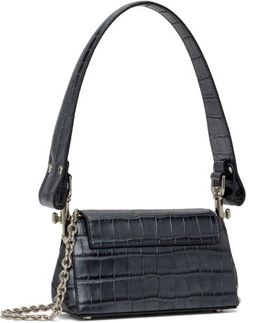 Kabelka Vivienne Westwood Vivienne Westwood Hazel Small Crocodile-Embossed Bag Šedá | 46030001W-L00A2-, 2
