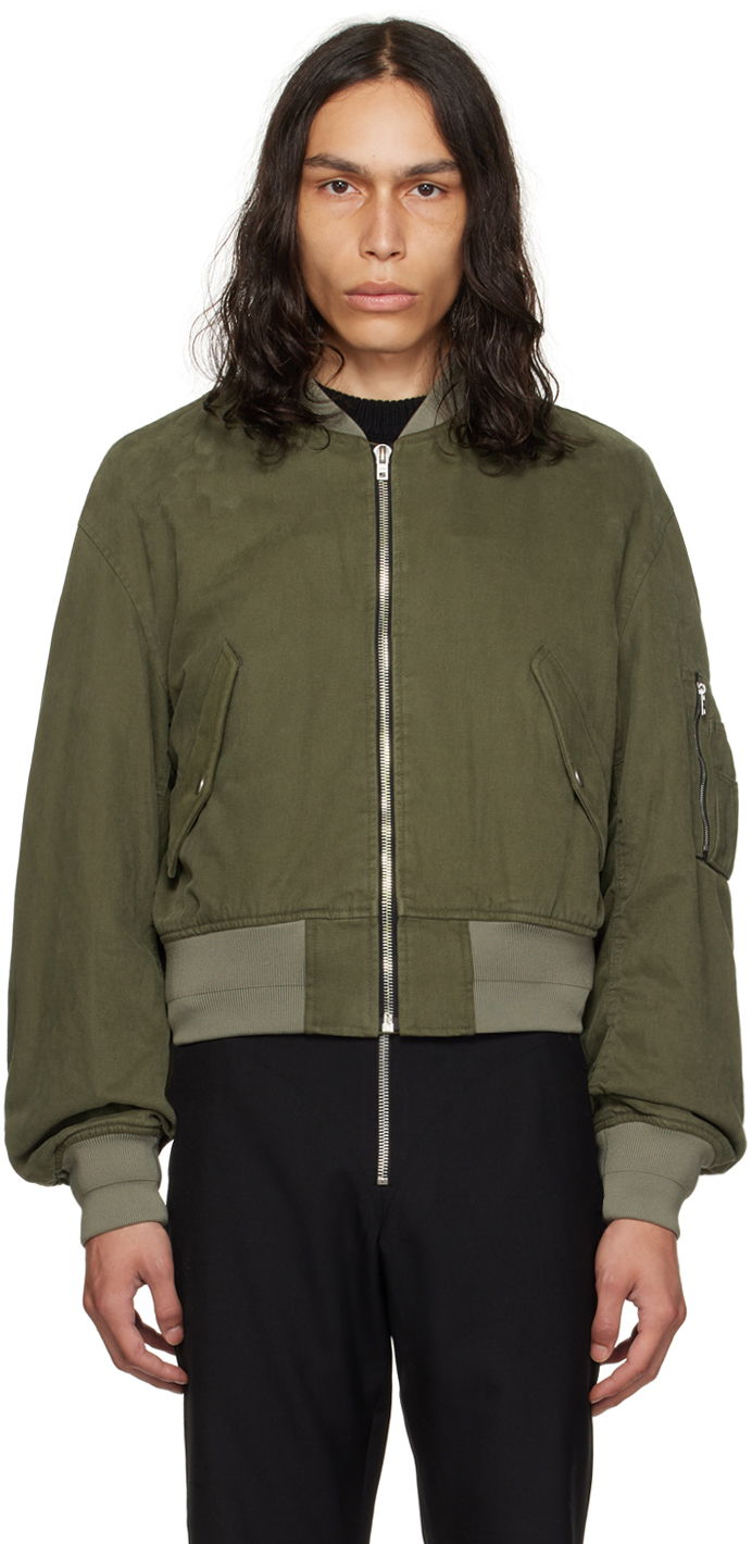 Bomber bunda We11done We11done Dropped Shoulder Bomber Jacket Zelené | WD-JP3-23-014-U-KK, 0
