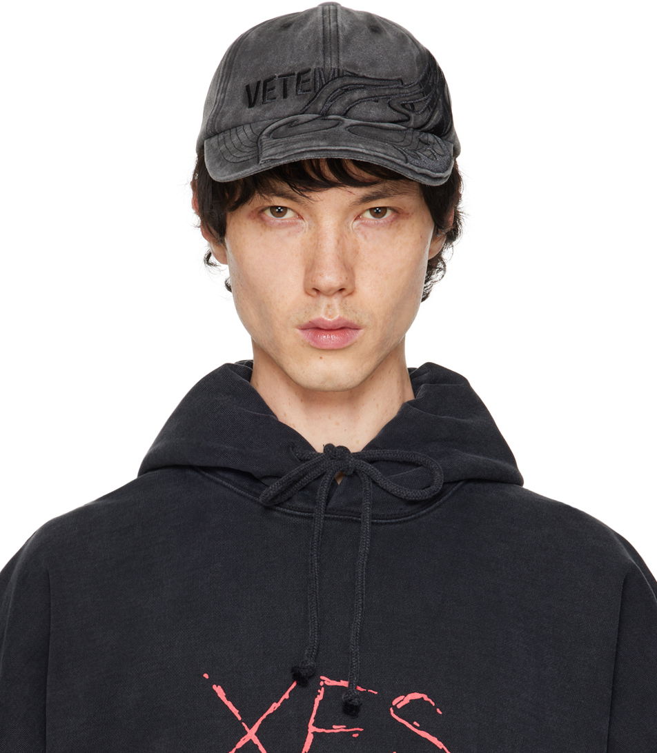 Šiltovka VETEMENTS Flame Logo Cap Čierna | UE64CA110B, 0