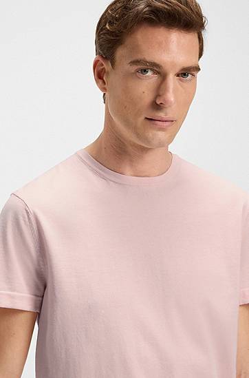 Tričko BOSS BECKHAM x BOSS Knit T-Shirt Ružová | 50552423, 1