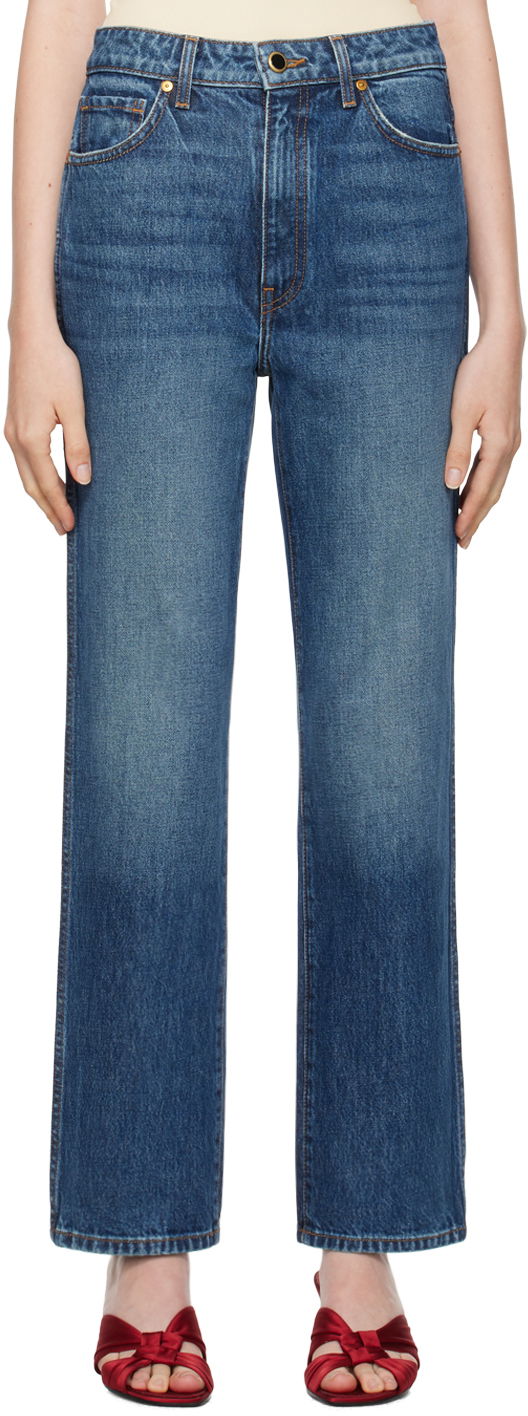 Džínsy Khaite Blue Abigail Jeans Navy | 1071908099, 0