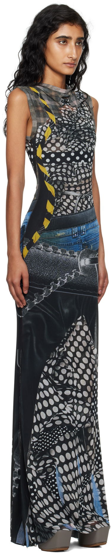 Šaty Ottolinger Ottolinger Mesh Maxi Dress Rôznofarebný | 101-500301-03, 1