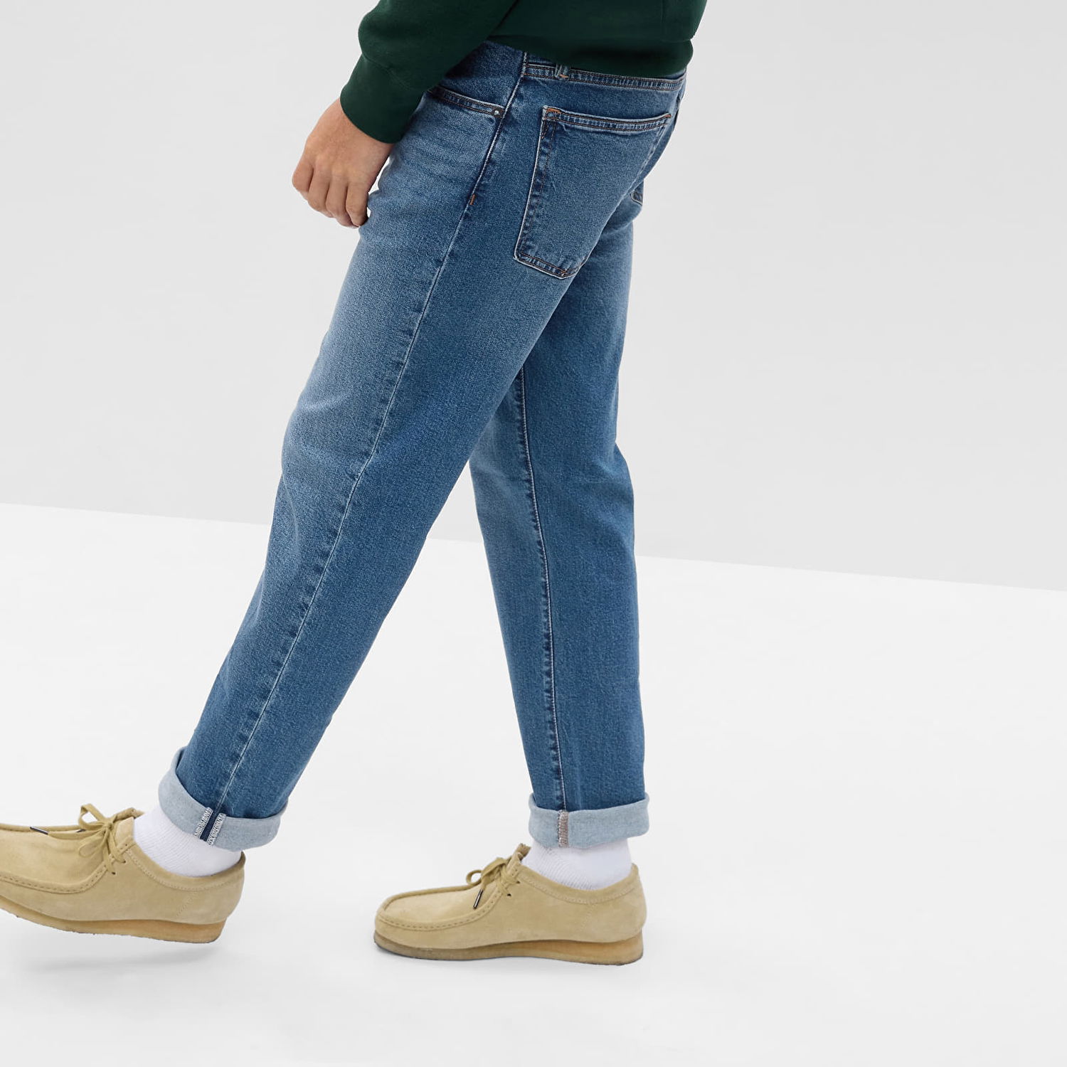 Džínsy GAP Denim Pants Straight Medium Wash Modrá | 709193-00, 1
