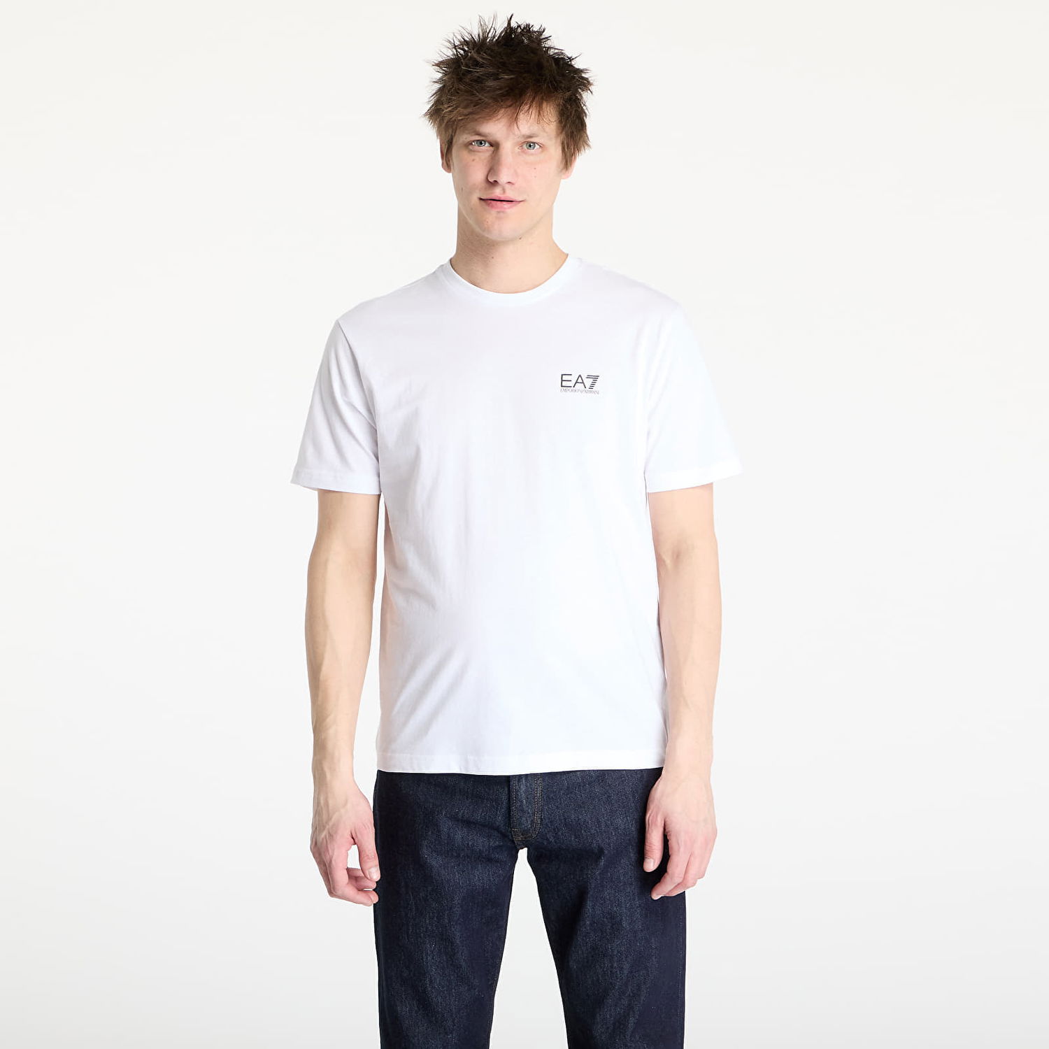 Tričko Emporio Armani EA7 Emporio Armani Train Logo Series T-Shirt Biela | 7M000567AF10375M0003, 0