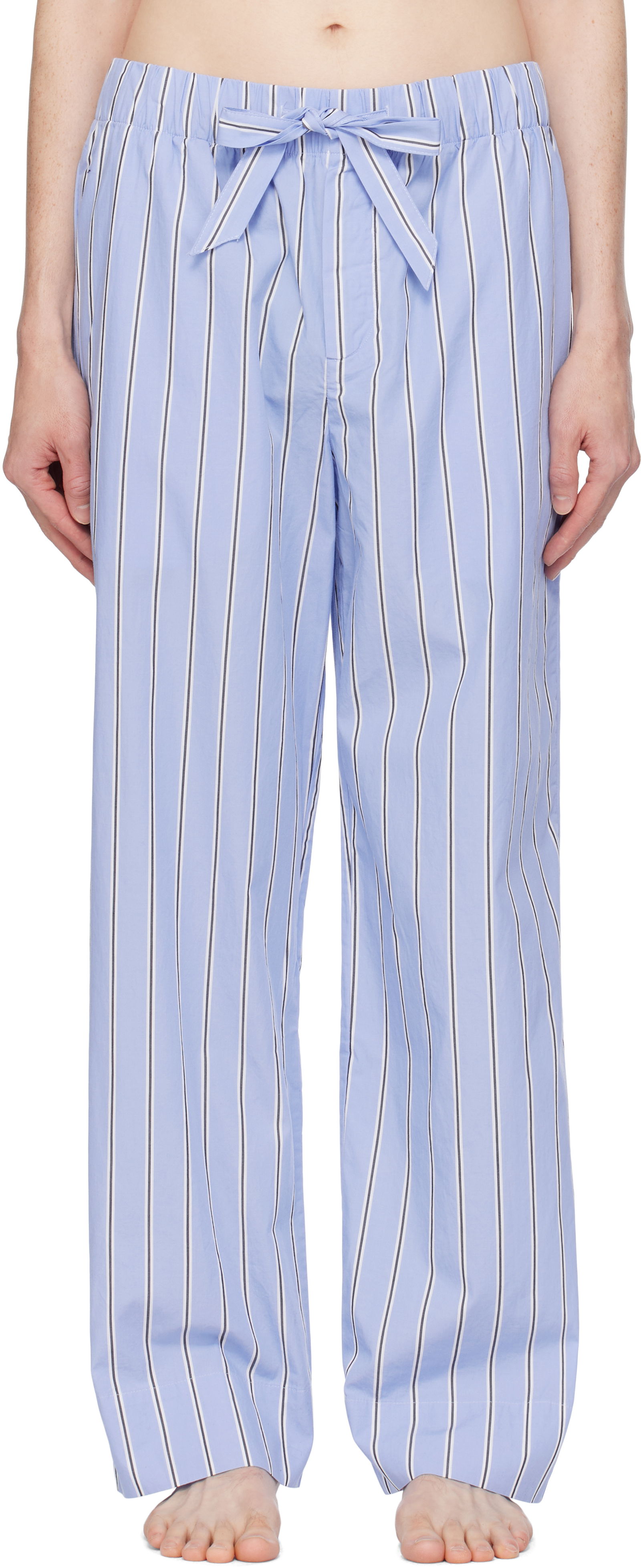 Striped Poplin Pyjama Pants