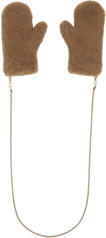 Rukavice Max Mara Max Mara Ombrat2 String Mittens Hnedá | 2424566052600 MM10739, 1