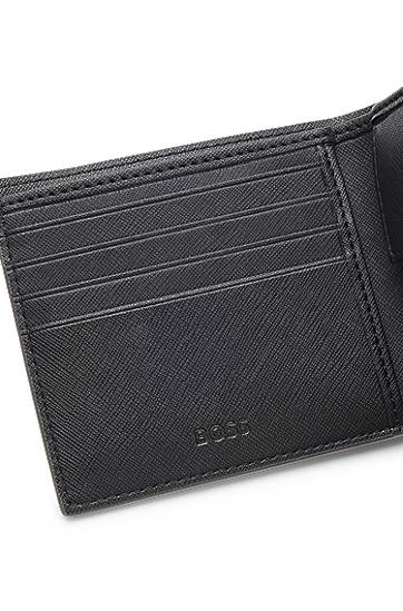 Peňaženka BOSS Monogram wallet with foil-embossed logo Šedá | 50552830, 1