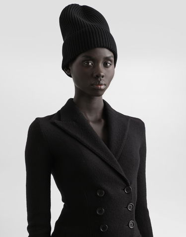 Bunda Dolce & Gabbana Dolce & Gabbana Double-Breasted Wool Cloth Jacket Čierna | F27HDTHU2BBN0000, 3