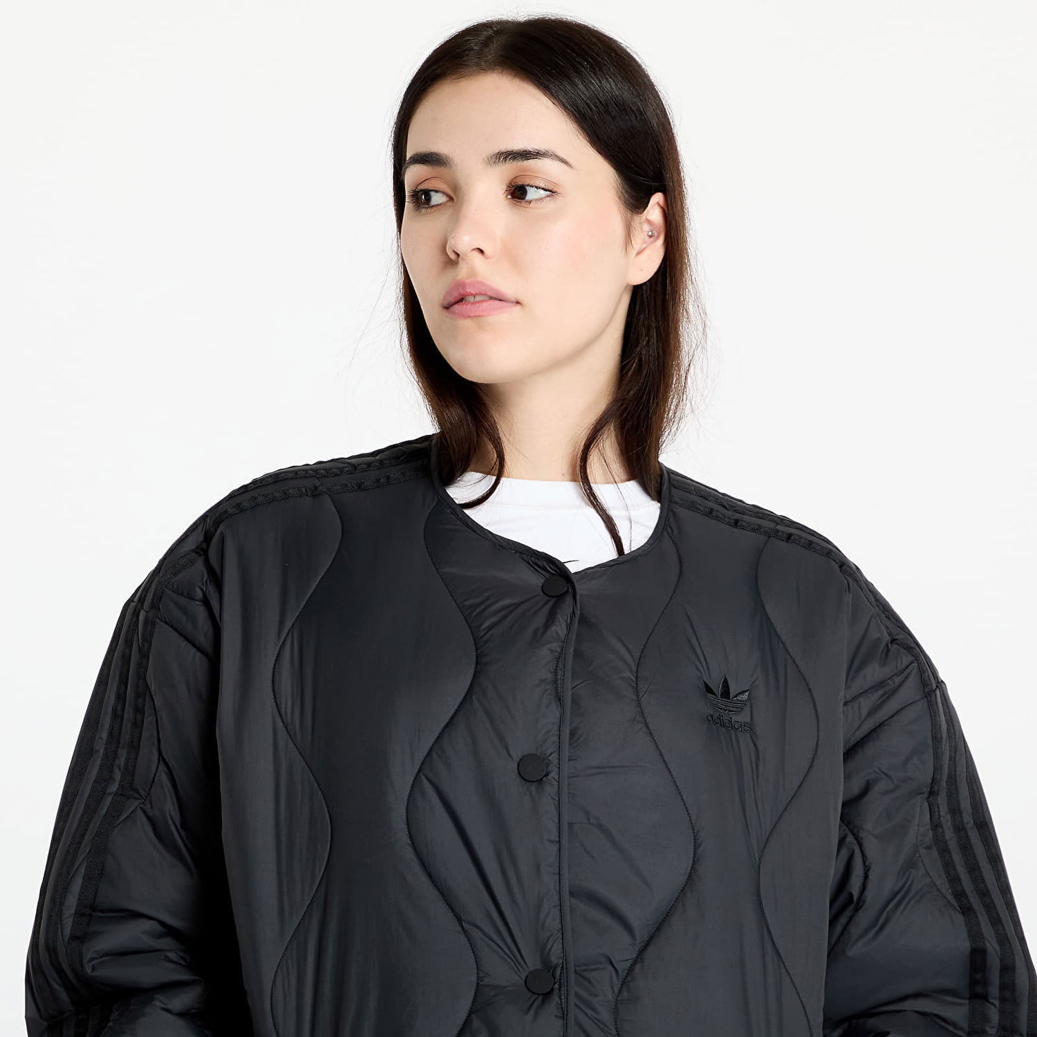 Bunda adidas Originals Quilted Liner Jacket Black Čierna | JJ4353, 1