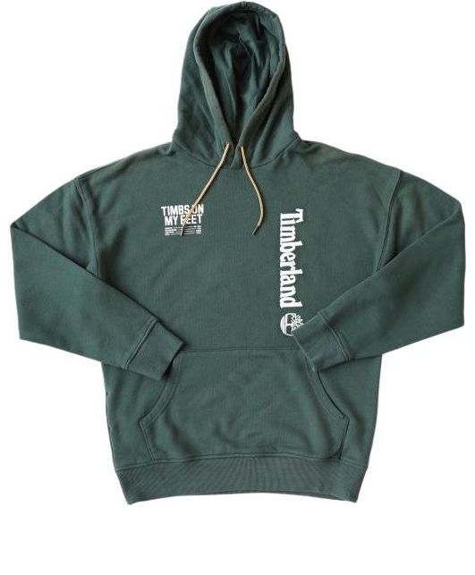Mikina Timberland Logo Hoodie Zelené | A28MPE20