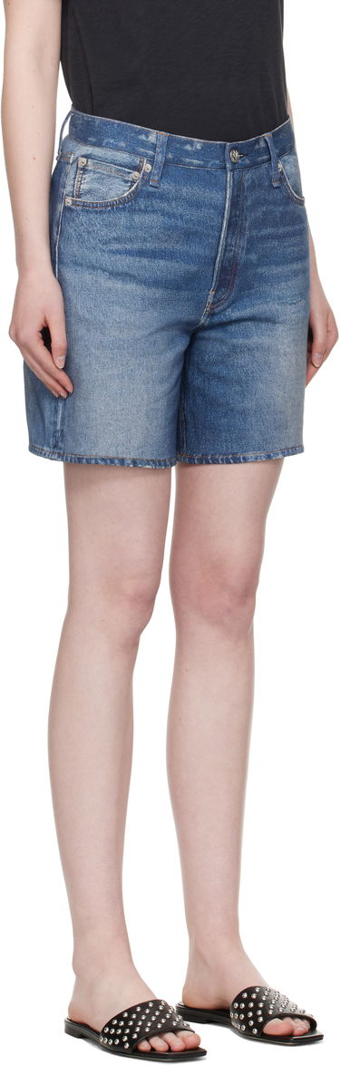 Šortky rag & bone Rag & Bone Miramar Terry Kaia Shorts Modrá | WCW25S90008200, 4
