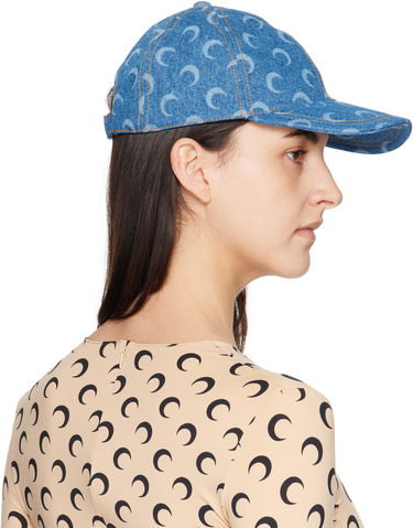 Šiltovka Marine Serre Marine Serre Moon Denim Baseball Cap Modrá | UHG048A CDEN0002, 2