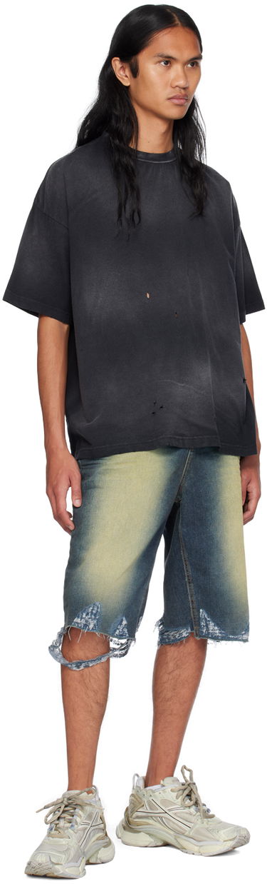 Tričko We11done Distressed T-Shirt Čierna | WD-TT2-24-742-U-BK, 3