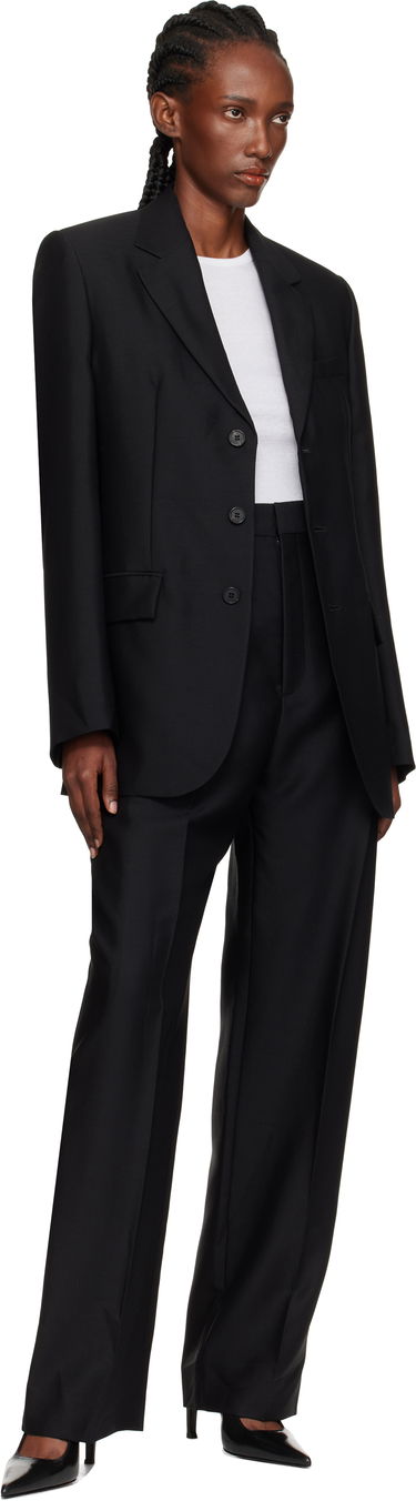 Nohavice WARDROBE.NYC WARDROBE.NYC Mid Rise Trousers Čierna | W2227R20WE, 3