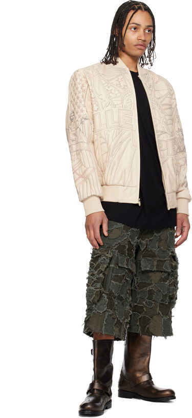 Bomber bunda Who Decides War Who Decides War Pelle Pelle Edition Monument Leather Jacket Béžová | 1131500019SS25, 3