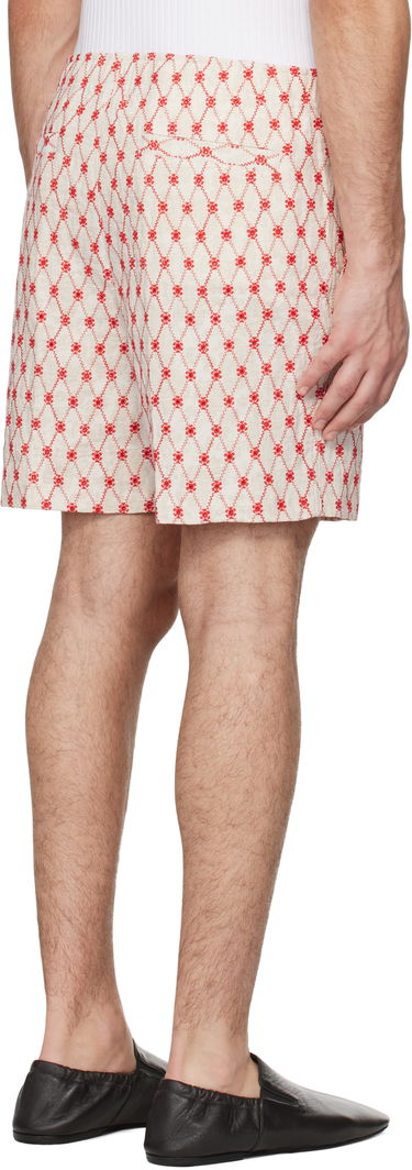 Šortky Orlebar Brown Orlebar Brown Alex Embroidered Drawstring Shorts Biela | 280061, 2