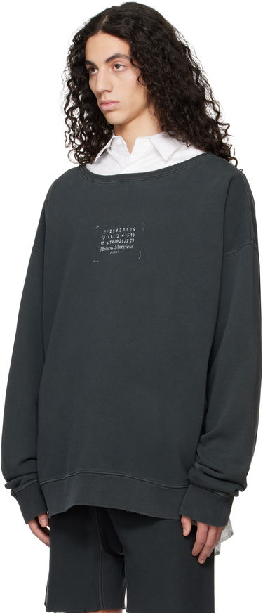 Mikina Maison Margiela Maison Margiela Stamp Logo Sweatshirt Šedá | S50GU0235 M25019, 3