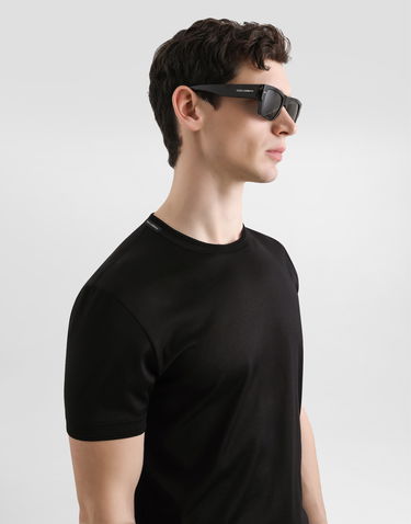 Tričko Dolce & Gabbana Dolce & Gabbana Melange Jersey T-Shirt Čierna | G8ST1TFU75FN0000, 3