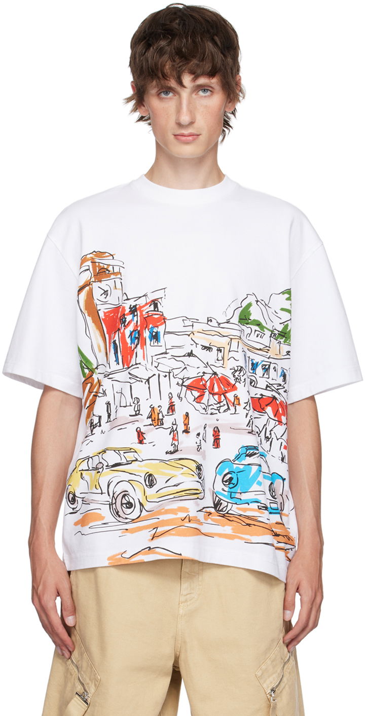 Tričko Jacquemus White La Casa 'Le t-shirt Largo' T-Shirt Biela | 24H246JS272-2102, 0