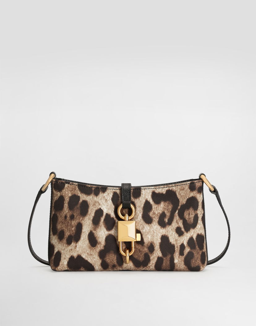 Taška cez rameno Dolce & Gabbana Dolce & Gabbana Leopard-print Lock Shoulder Bag Rôznofarebný | BB7891A0007HY13M