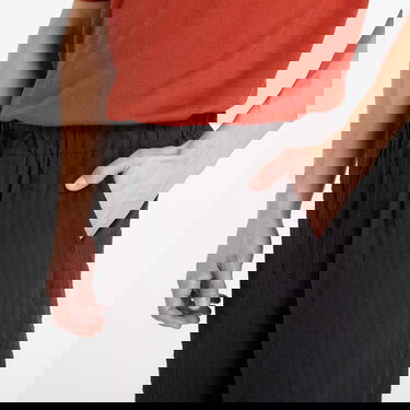 Nohavice Urban Classics Loose Seersucker Pants Čierna | TB7566-00007, 1