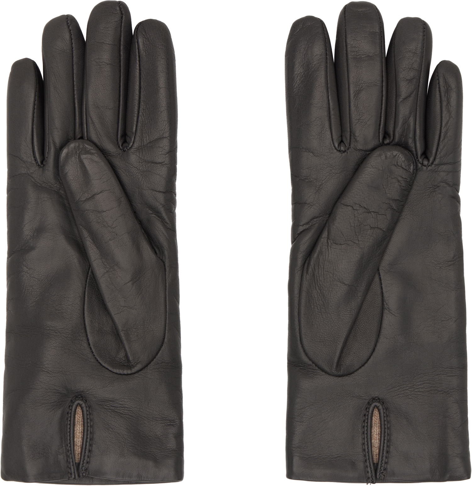 Rukavice Max Mara Max Mara Splato Leather Gloves Čierna | 2424566022600 MM02332, 1