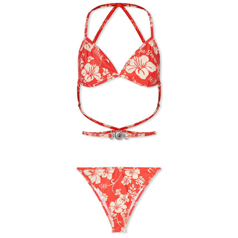 Plavky Marine Serre Floral Print Bikini in Červená | WSW002-RD10