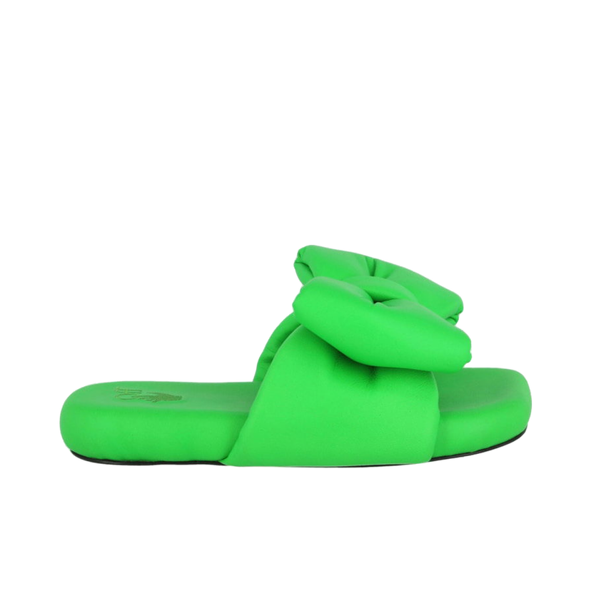 Tenisky a topánky Off-White Nappa Extra Padded Slipper Green W Zelené | OWIC005S22LEA0015500