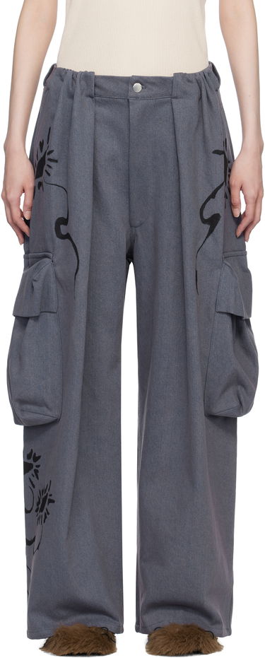 Cargo nohavice Collina Strada Collina Strada Pleated Denim Cargo Pants Šedá | XX6038, 0
